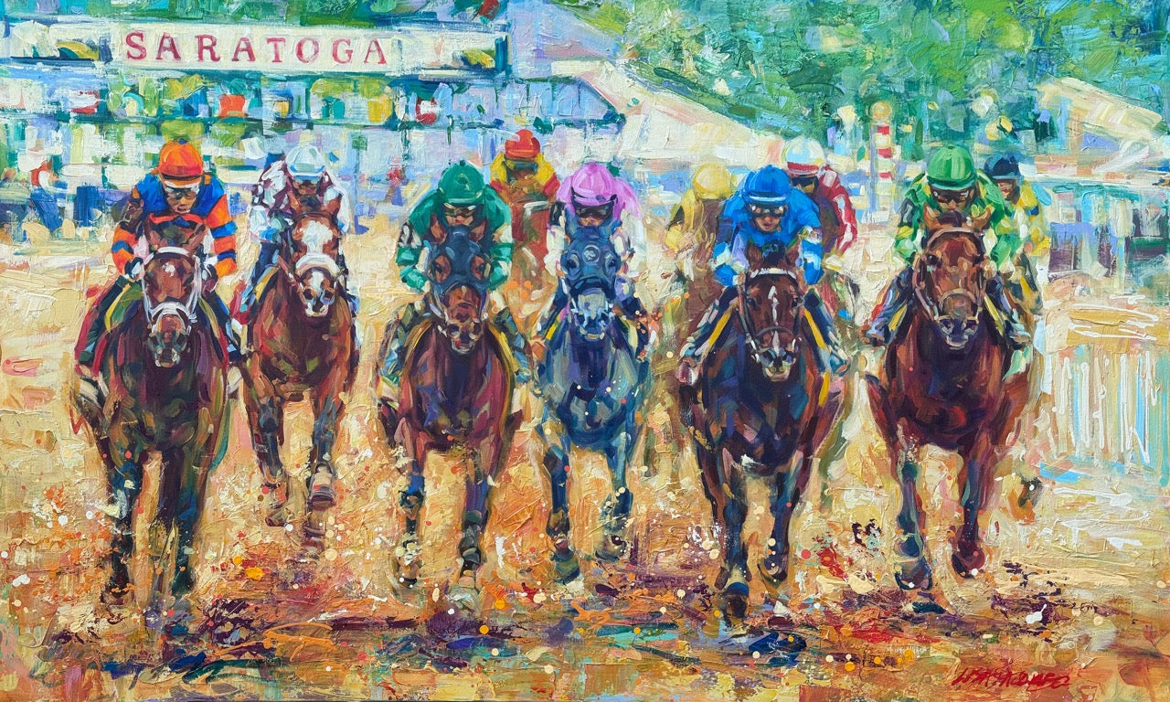 Where Legends Run: Lisa Palombo Paints the Spirit of Saratoga