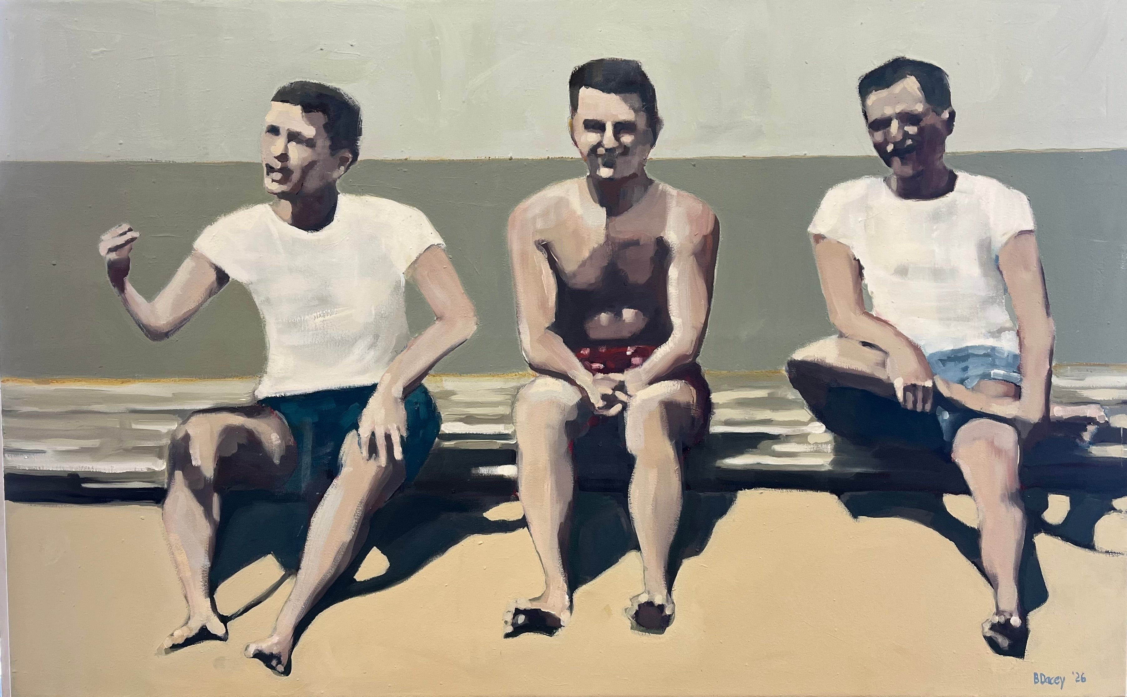 Three Men at the Beach