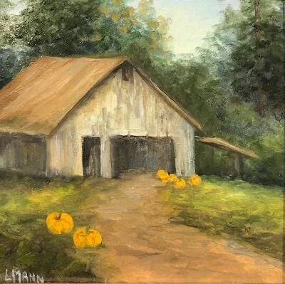 Pumpkins by the Barn