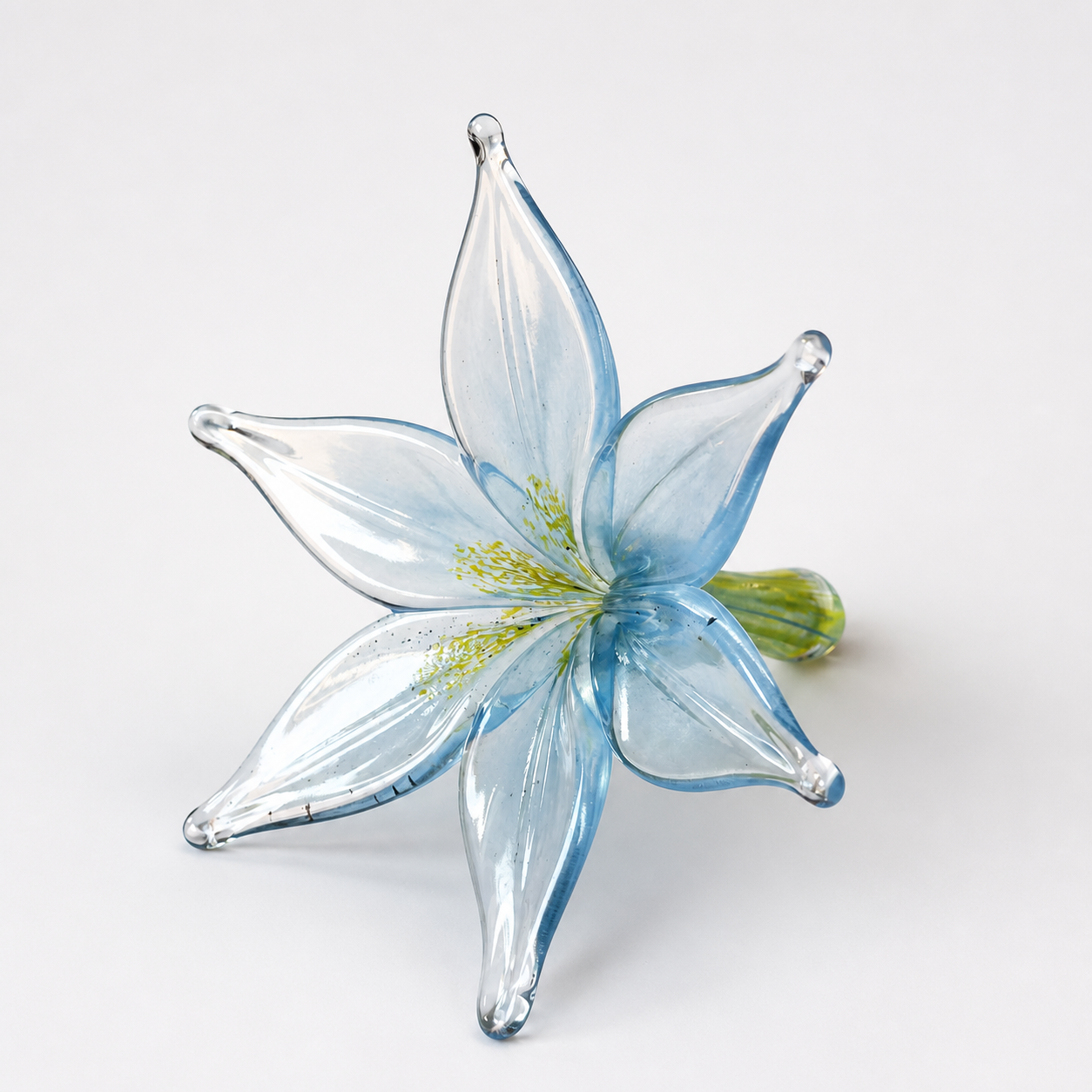 Mundgeblasener Glas-Blumen-Ringhalter