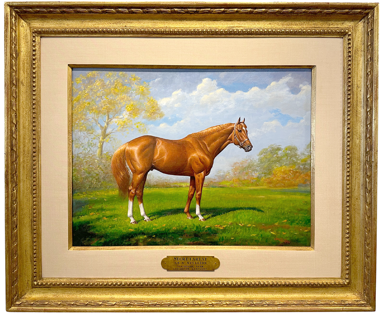 Secretariat en tant qu'étalon à Claiborne Farms