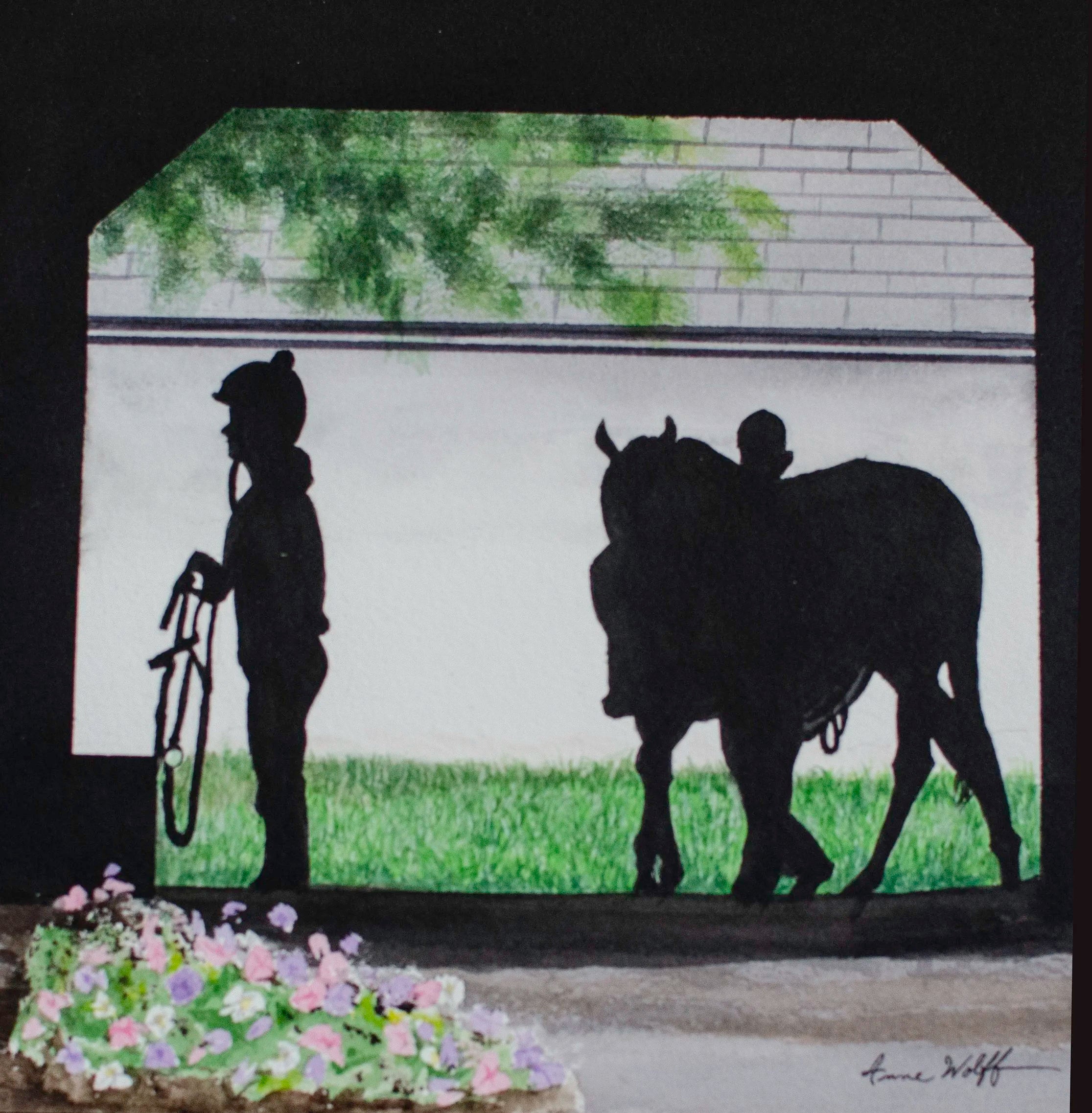 Silhouette in Barn