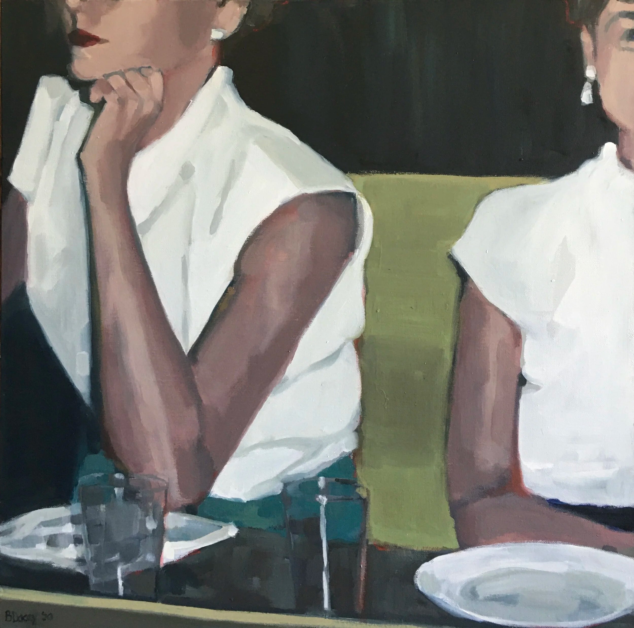 Two Women at Bistro