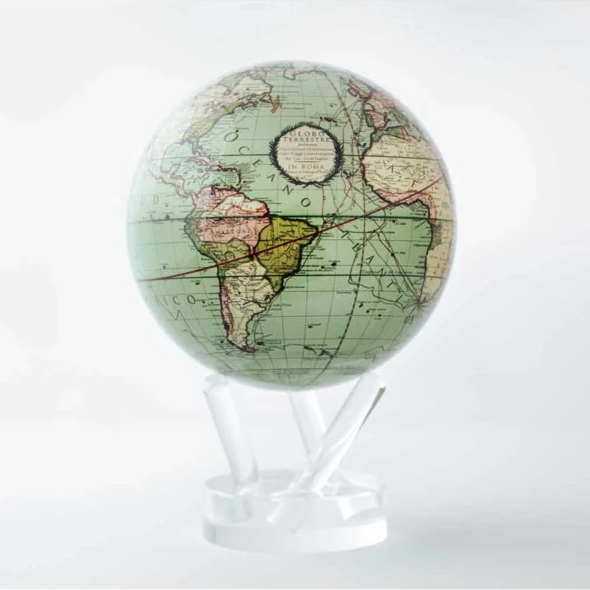 Antique Cassini Green Globe