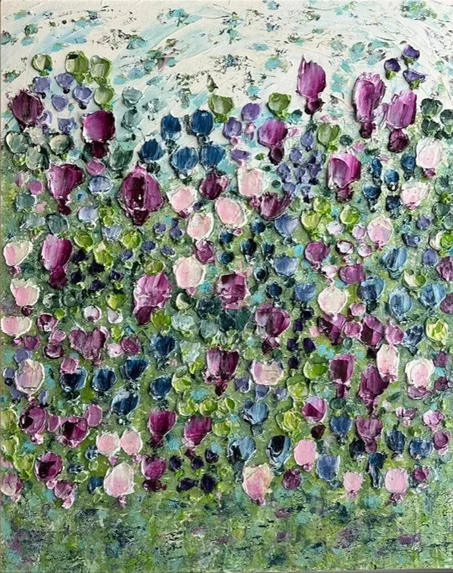 Magenta Flower Garden