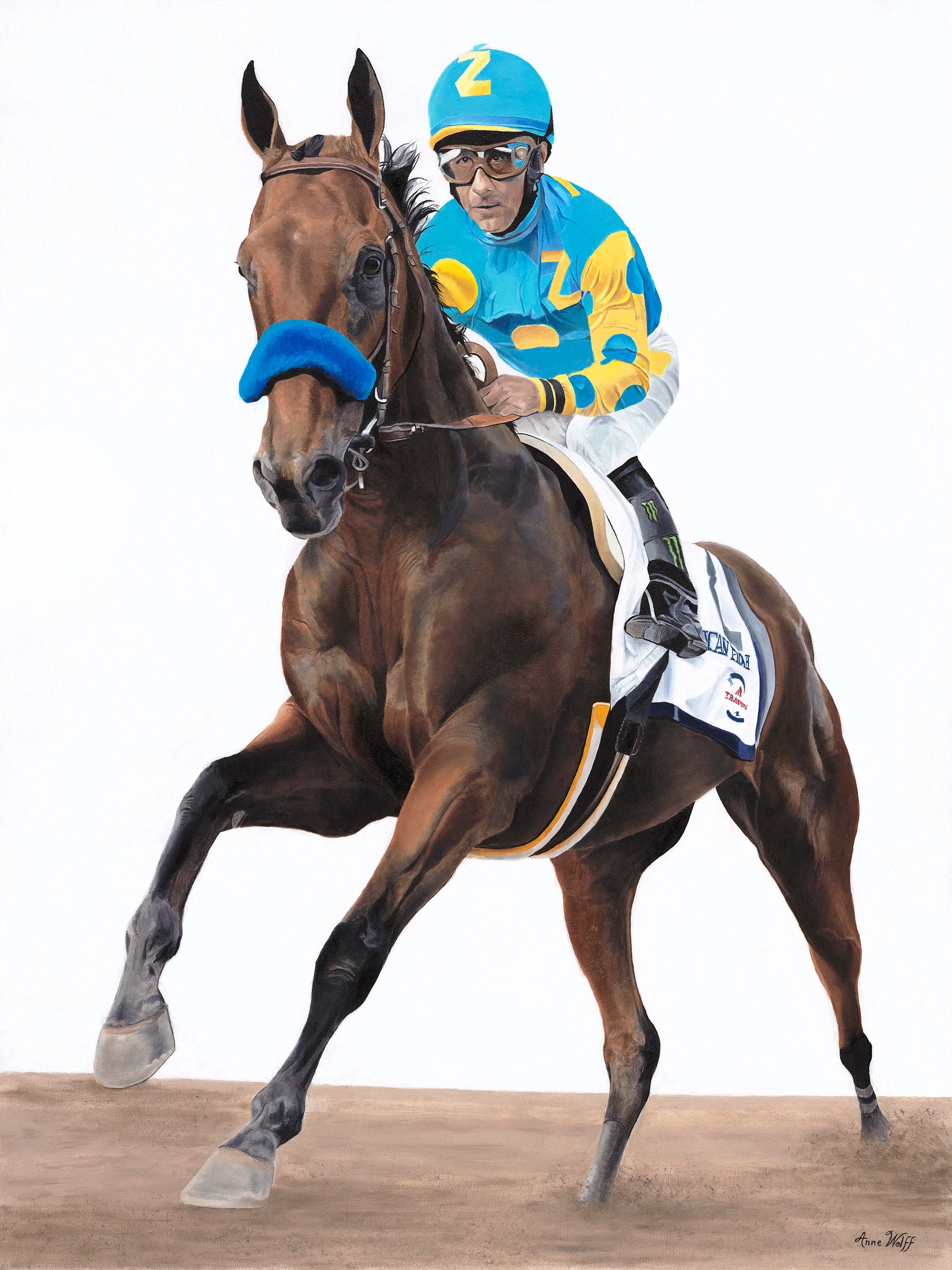 American Pharoah with Jockey
