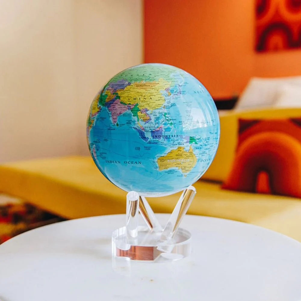 Ocean Blue Political Globe