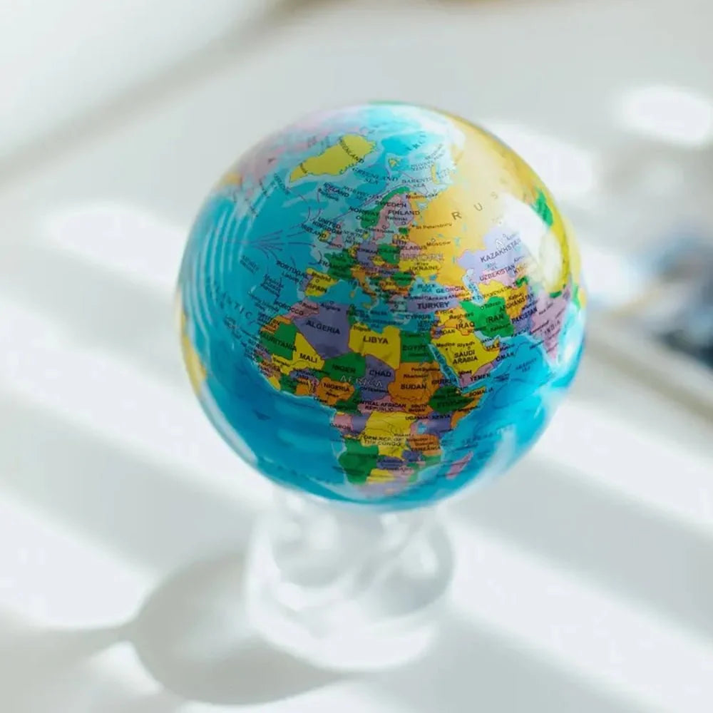 Ocean Blue Political Globe