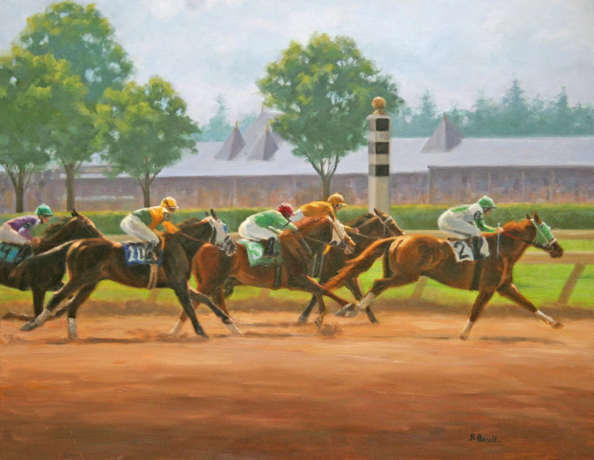 Backlit Backstretch