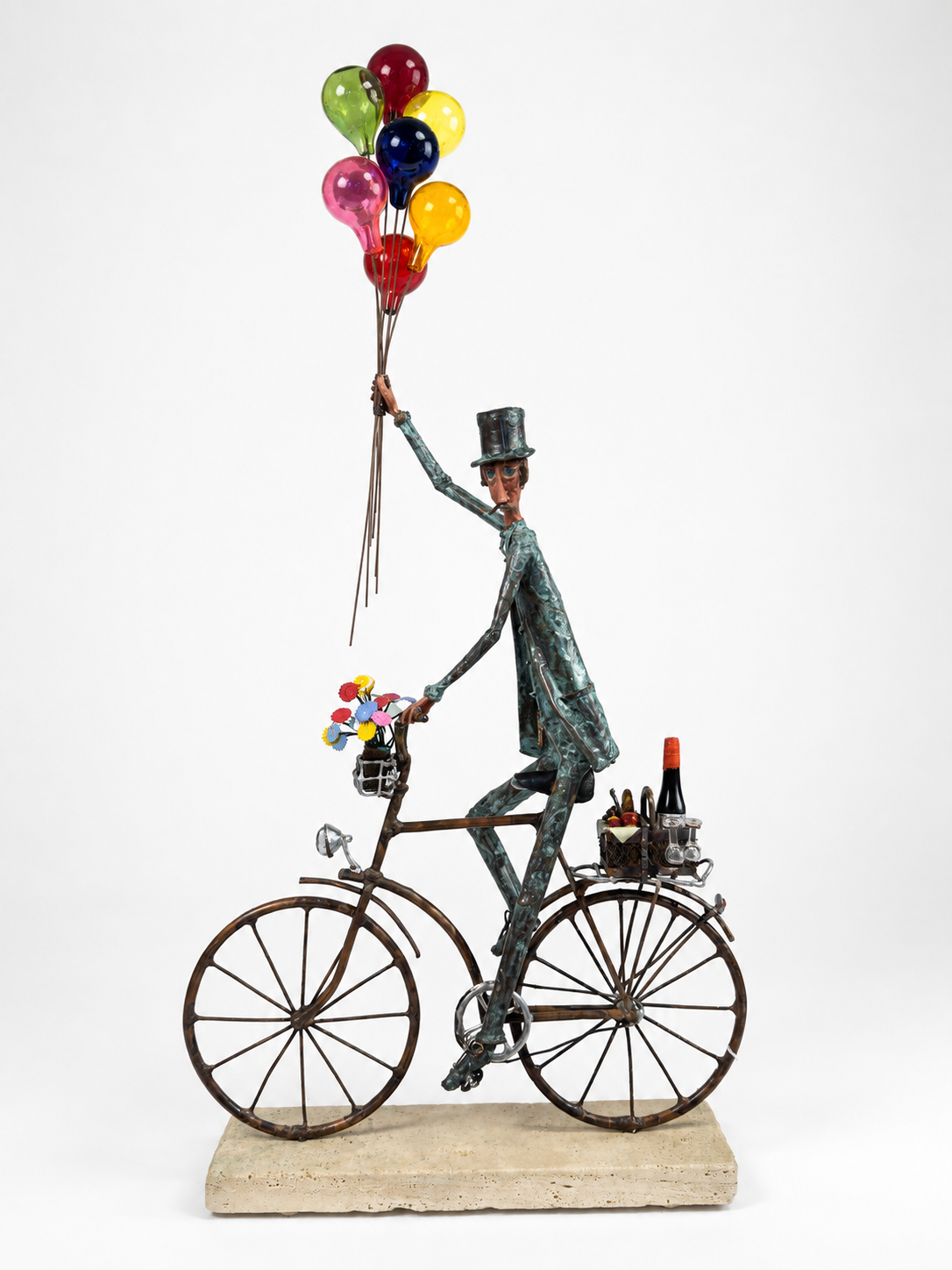 Bicycle Man with Wine