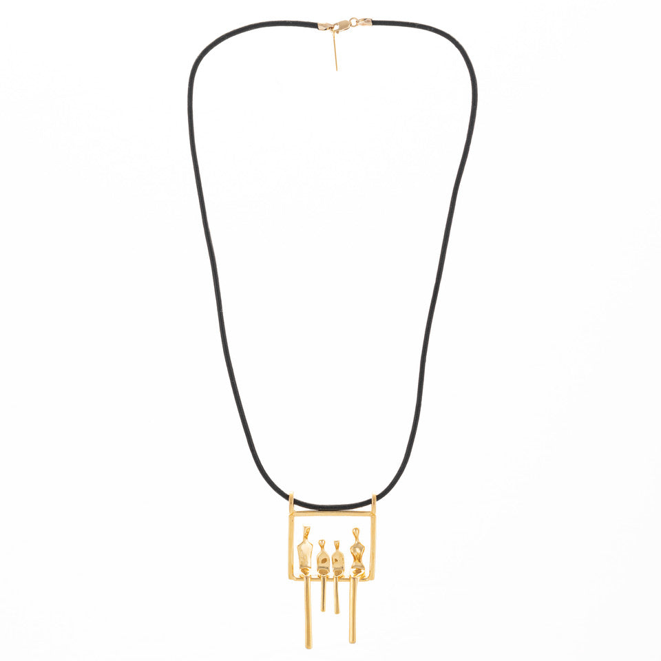 Family of Four Pendant in Gold