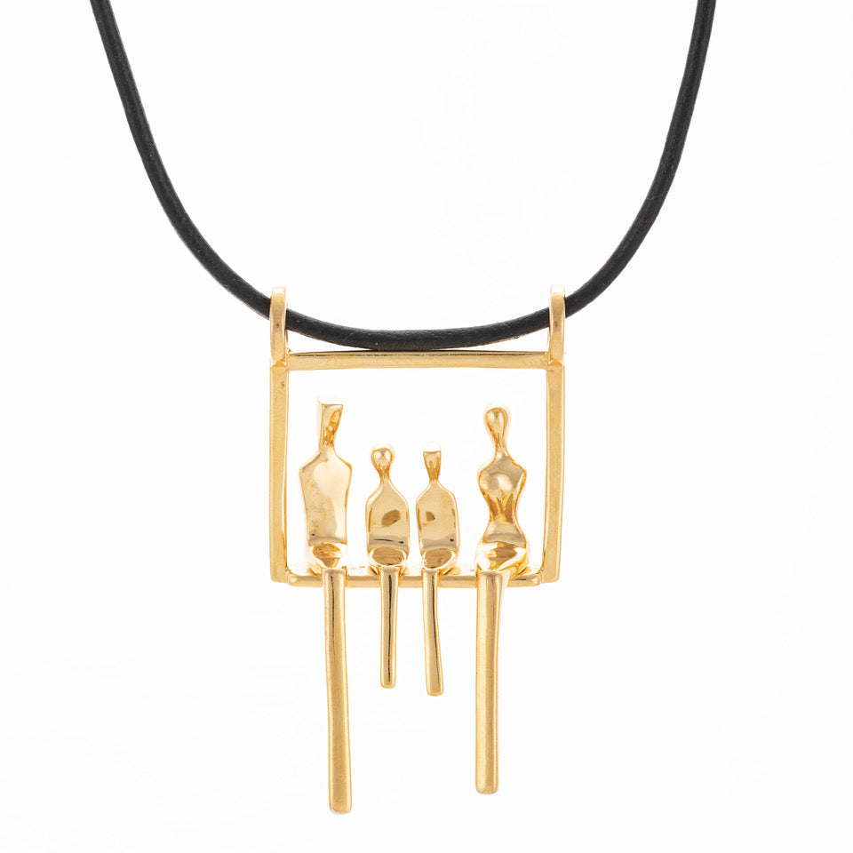 Family of Four Pendant in Gold