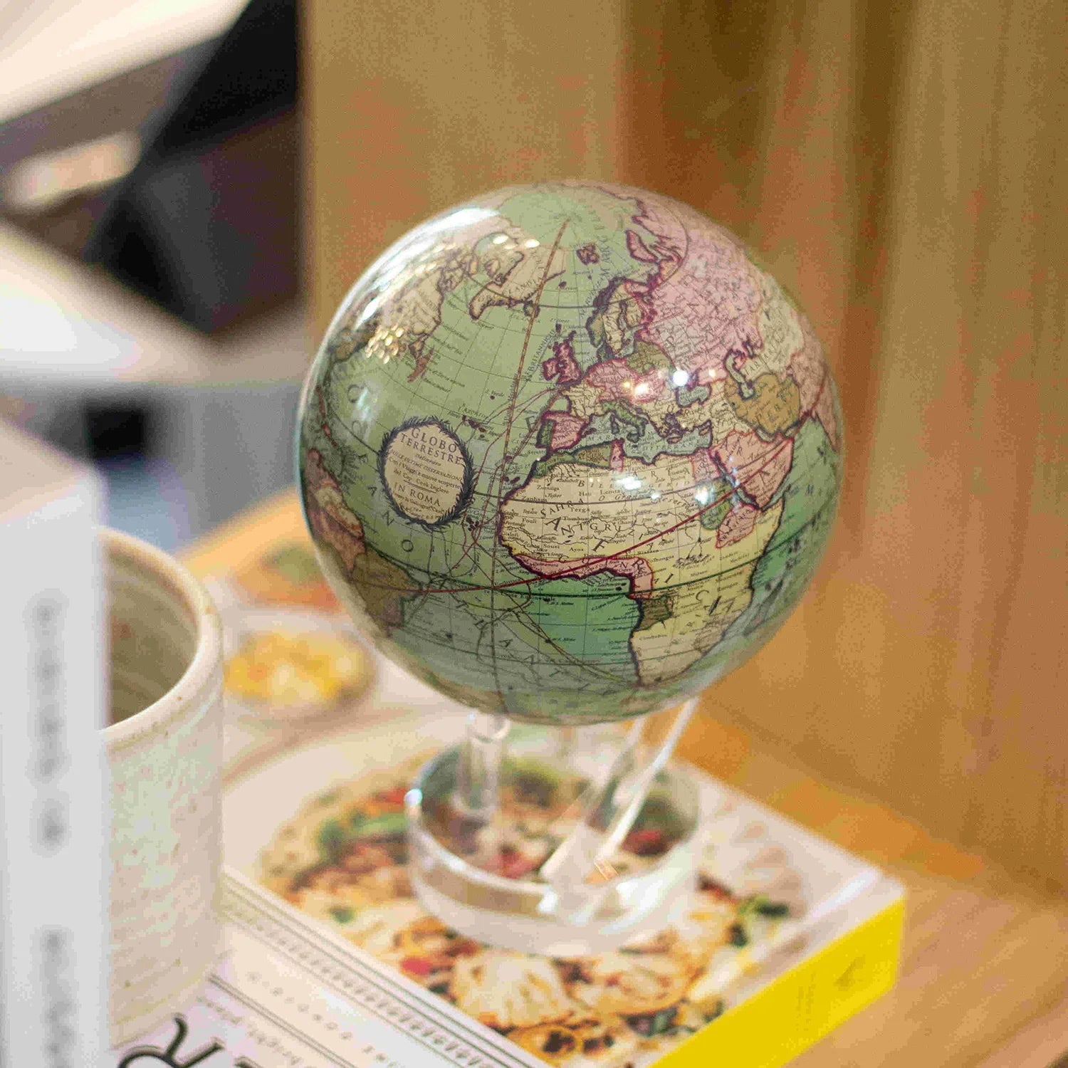 Antique Cassini Green Globe