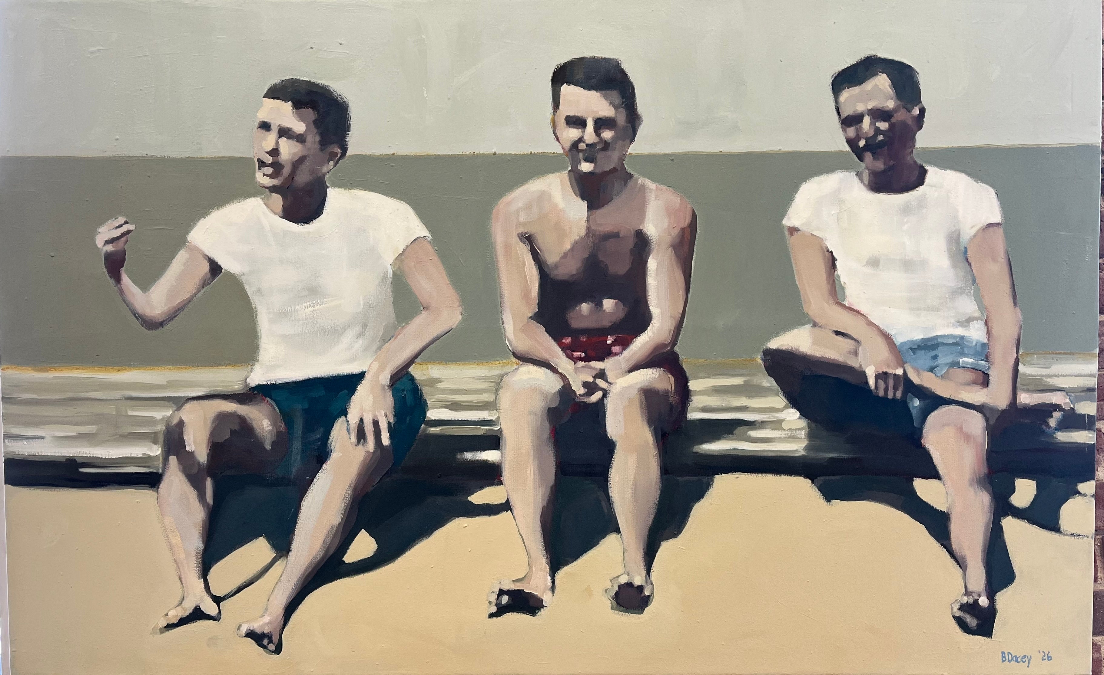 Three Men at the Beach