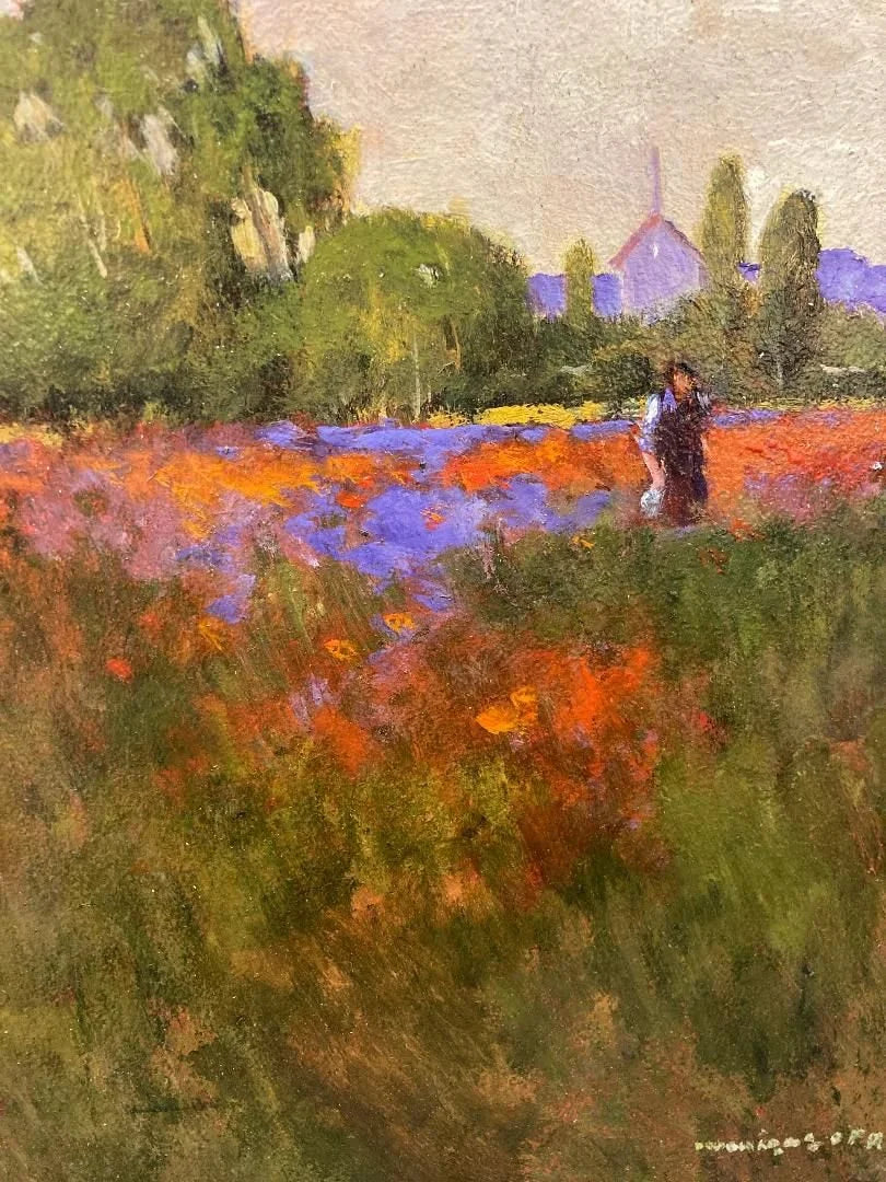 Poppies by the Village