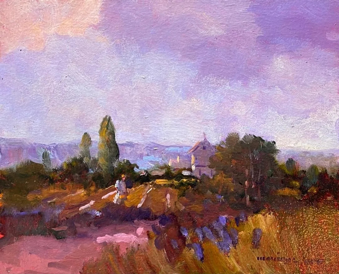 Fields by the Village