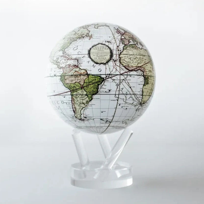 Antique Cassini White Globe