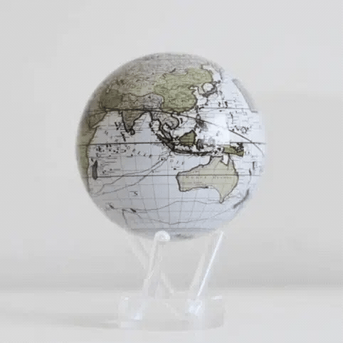 Antique Cassini White Globe