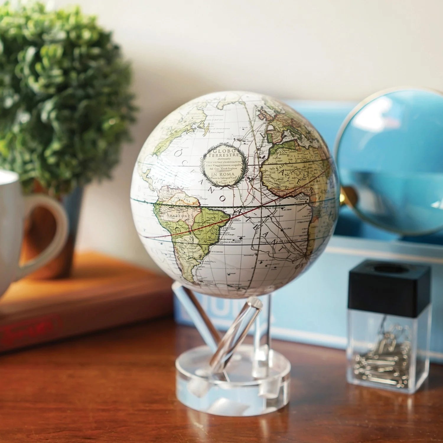 Antique Cassini White Globe