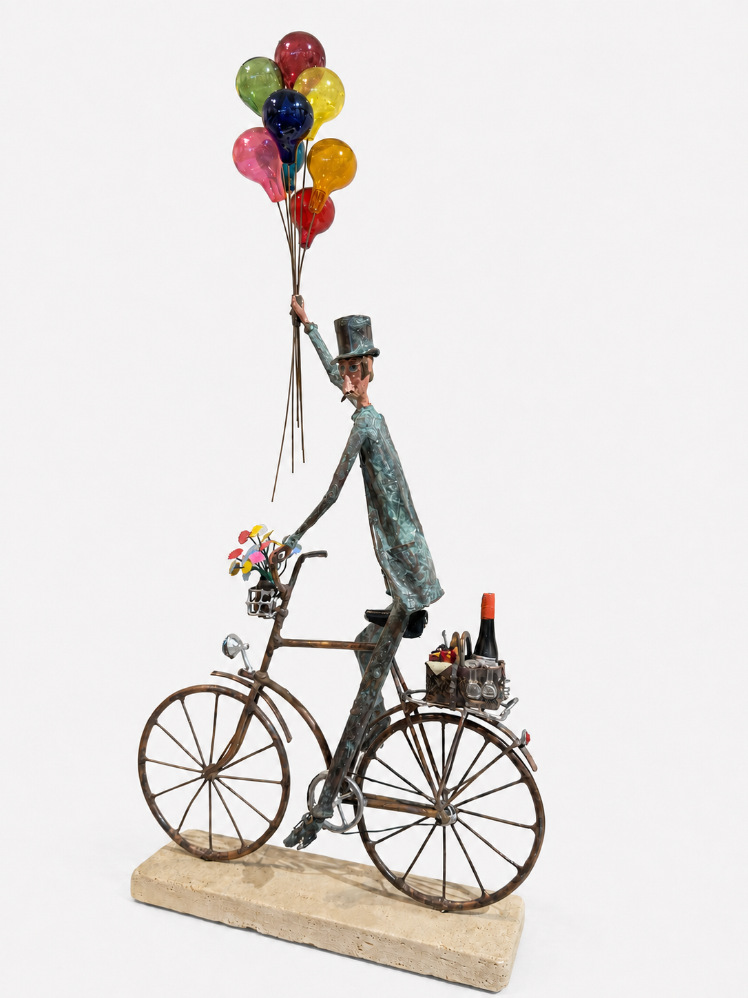 Bicycle Man with Wine