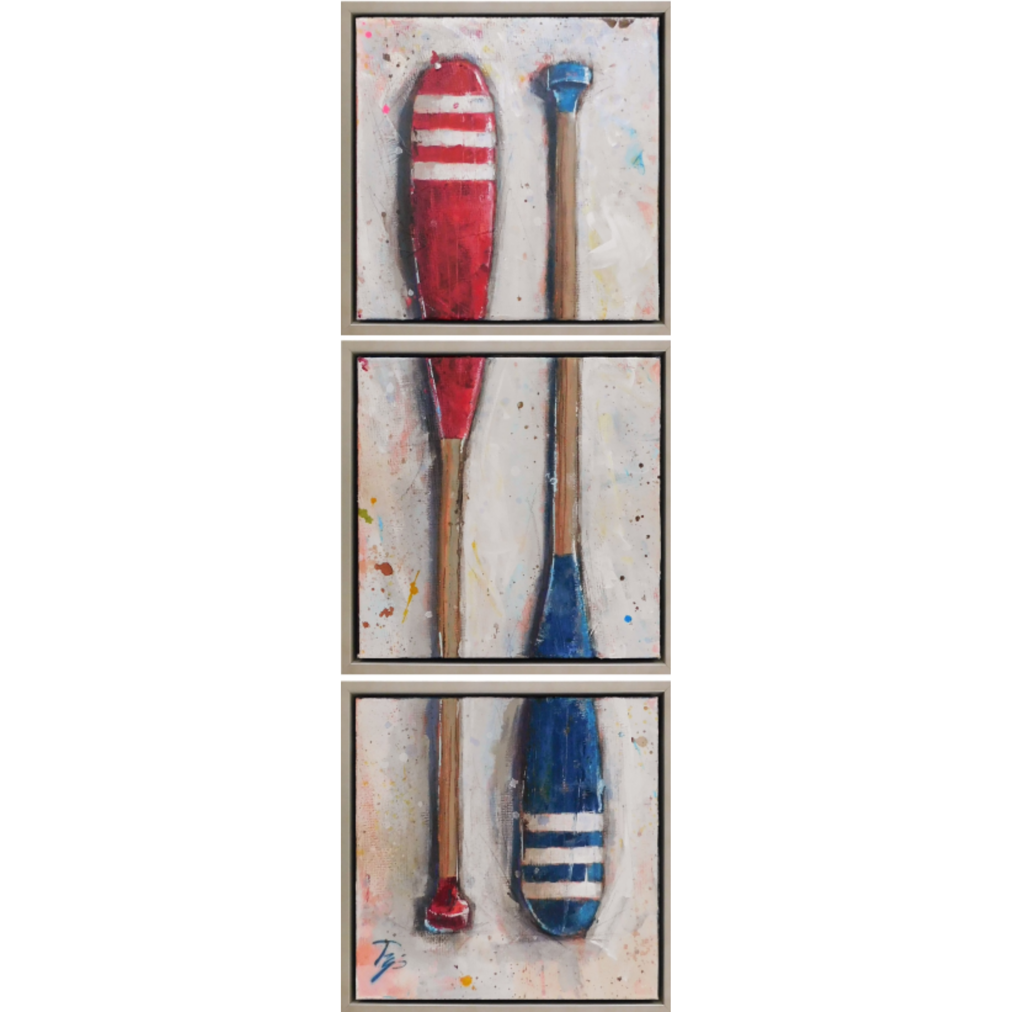 Heartbreak Oars Triptych