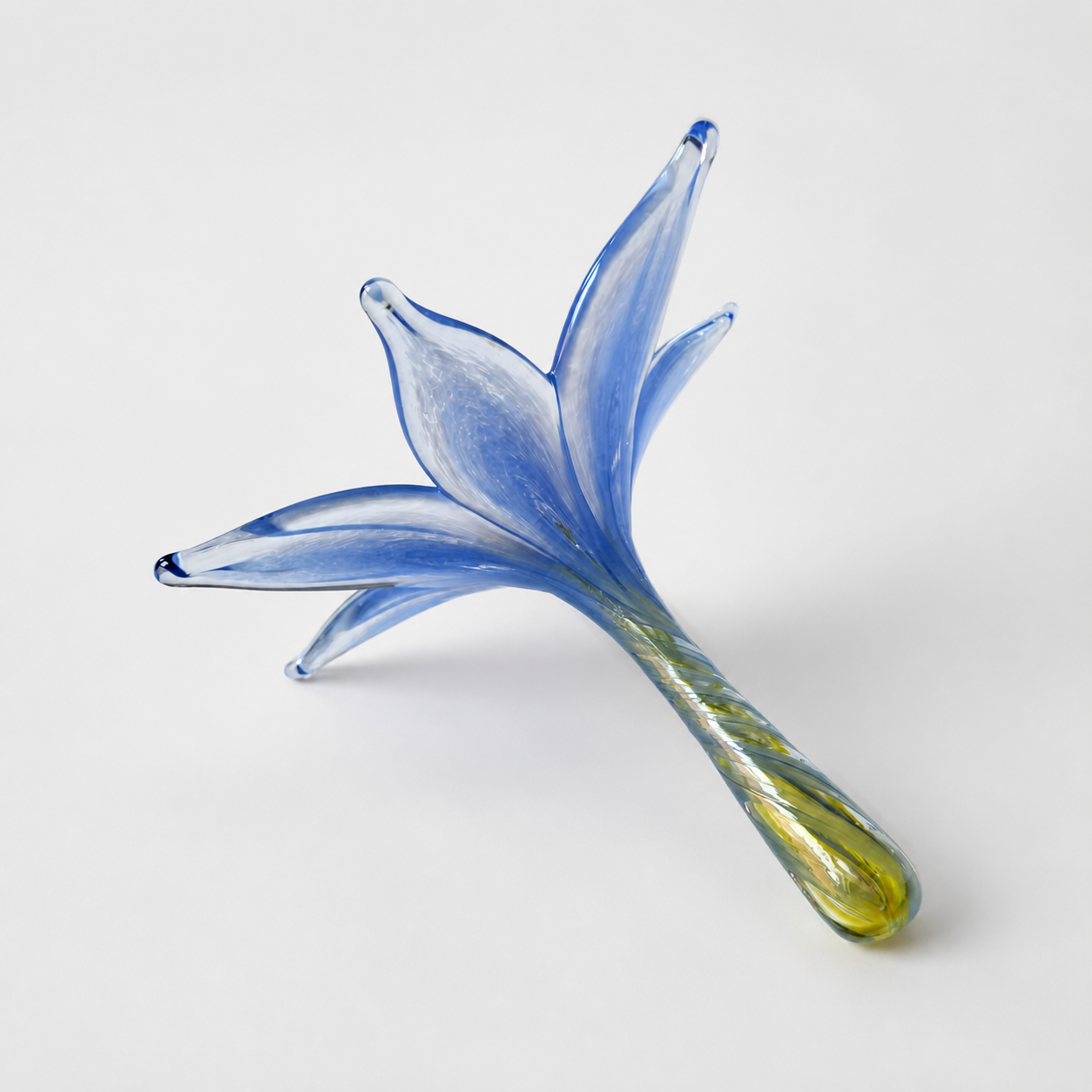 Mundgeblasener Glas-Blumen-Ringhalter