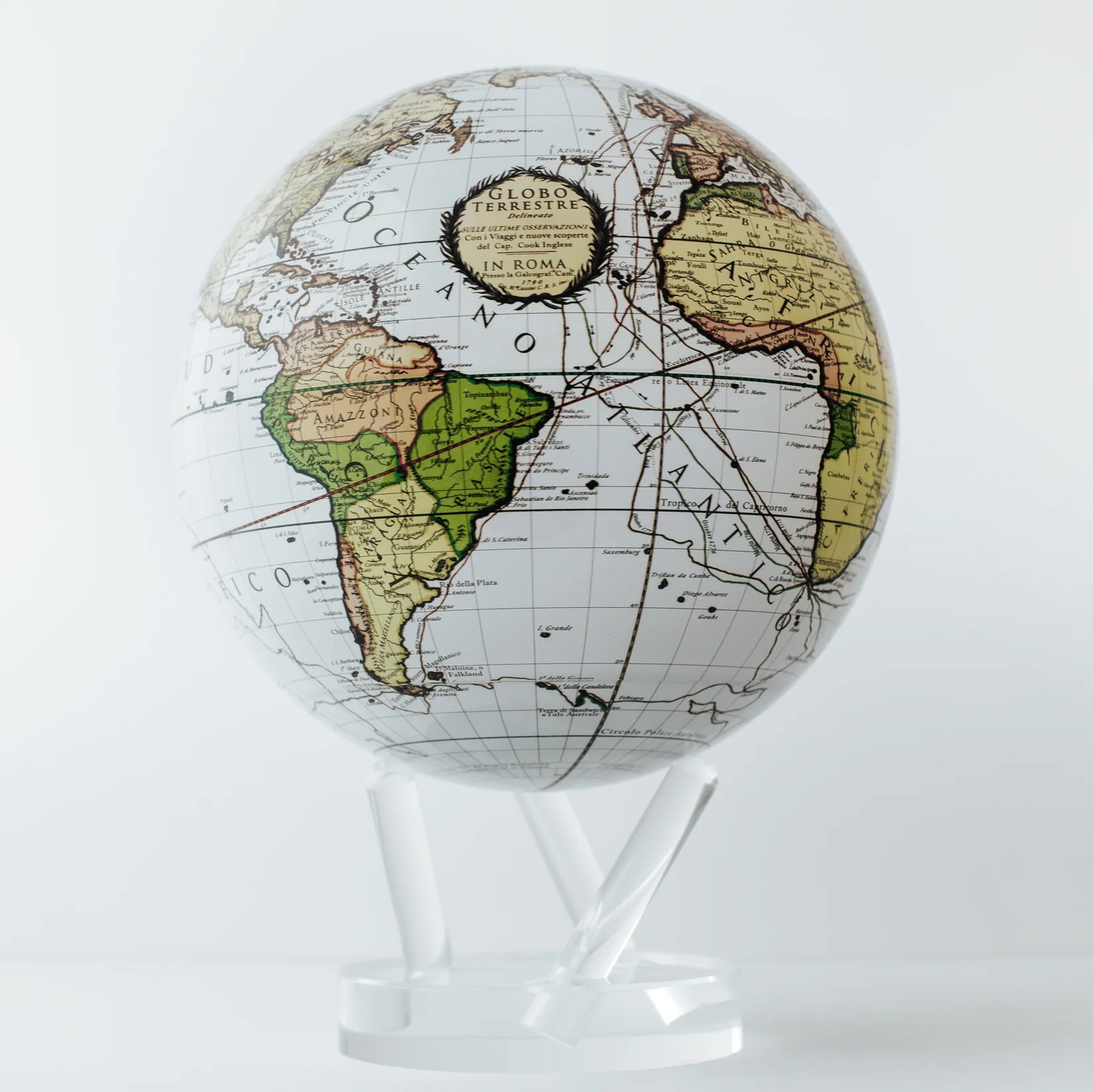 Antique Cassini White Globe